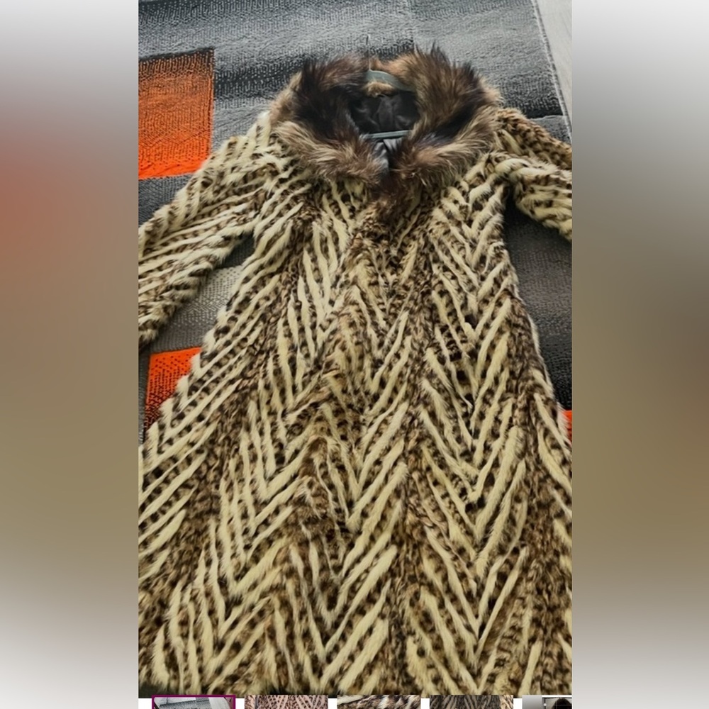 ๐VINTAGE , Genuine Leopard Fur Coat RARE ! Size X Small VERY RARE SOLD - Picture 3 of 17